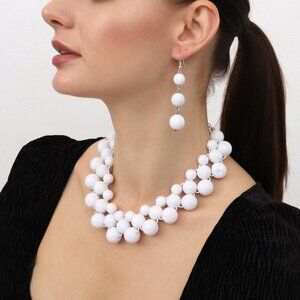 Handmade Beaded Jewelry Set ( Necklace - Earrings )